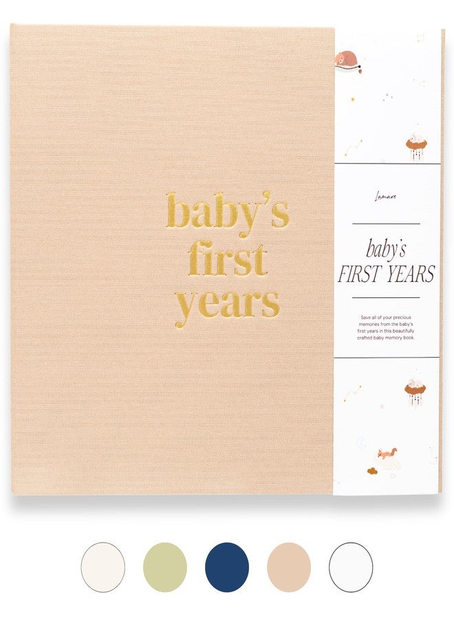 Lamare Baby First Year Book – Baby Memory Book for Girls & Boys - Baby Milestone Book from Pregnancy to Childhood – Cute Baby Book Keepsake Gift - Image 1